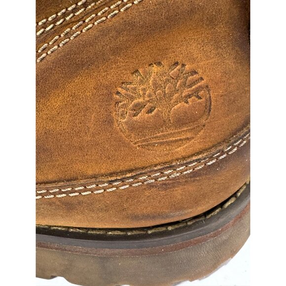Timberland Mens Brown Leather Lace-Up Boots Size 14W Rugged Outdoor Footwear - Picture 4 of 16